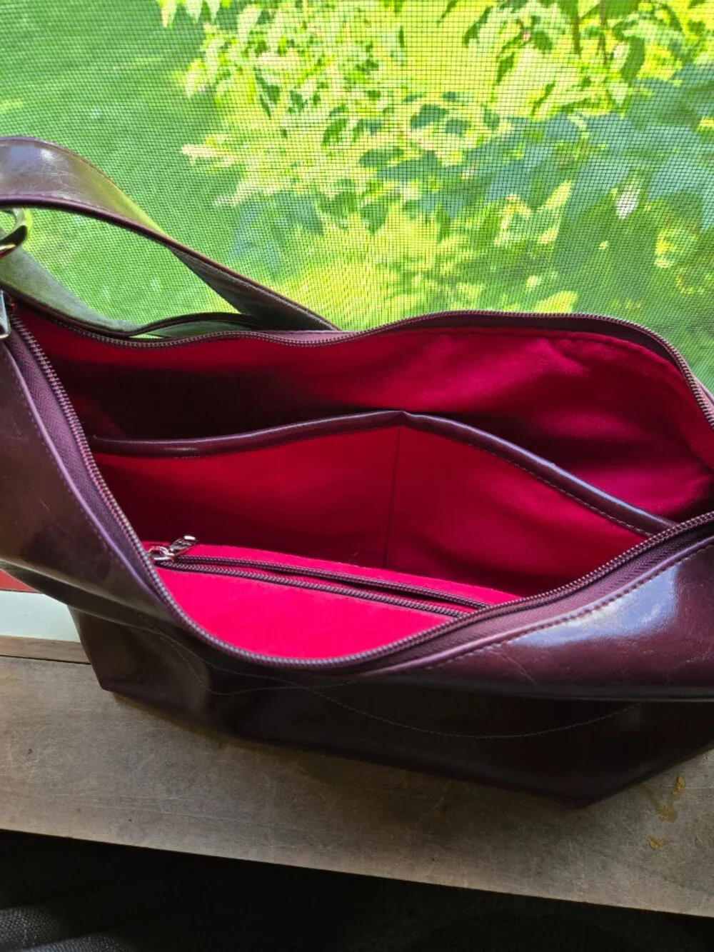 Charleston Large Topstitch Hobo Bag - Coated Canvas VEGAN